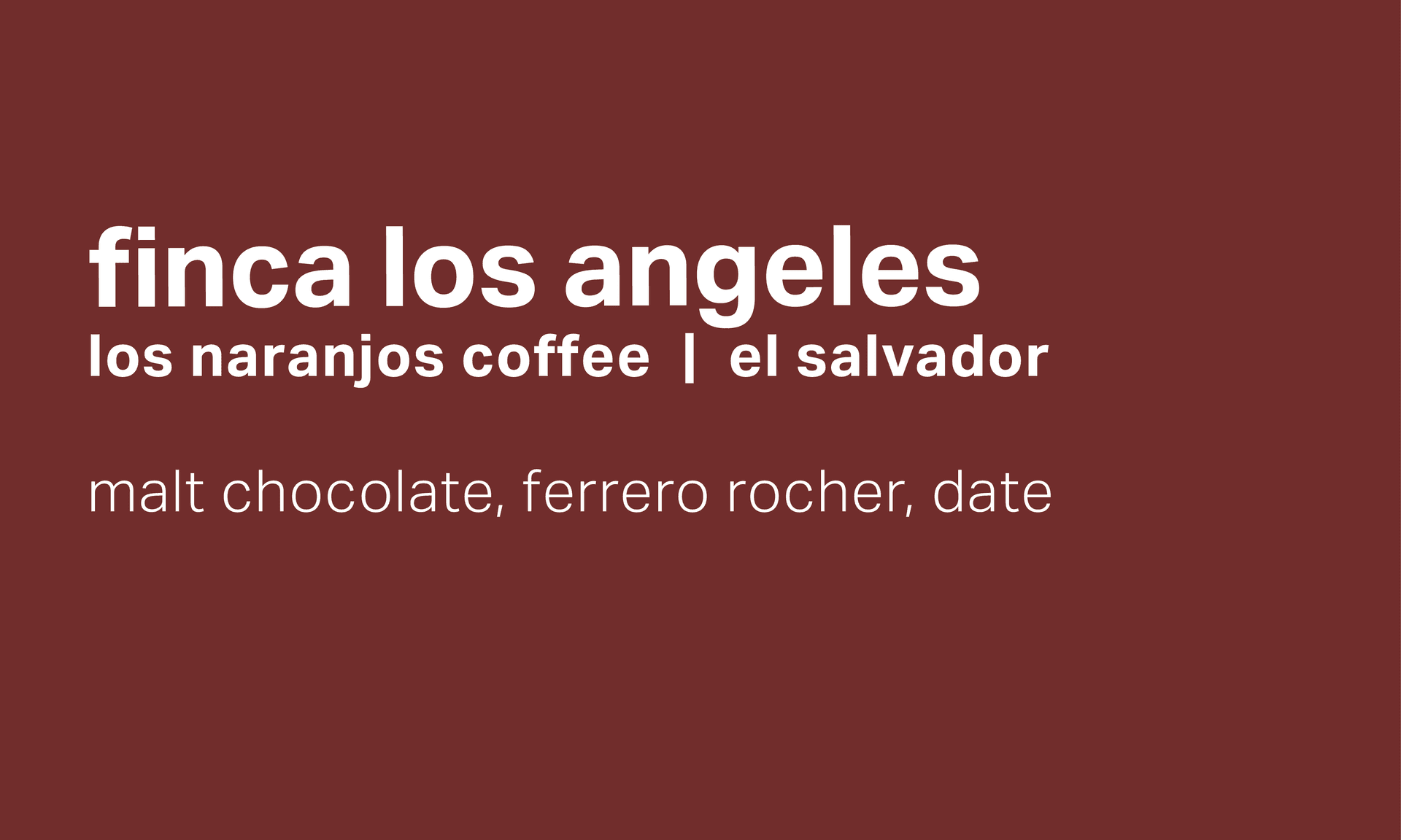 Finca Los Angeles Los Naranjos Coffee - Anaerobic Natural Pacamara - El Salvador