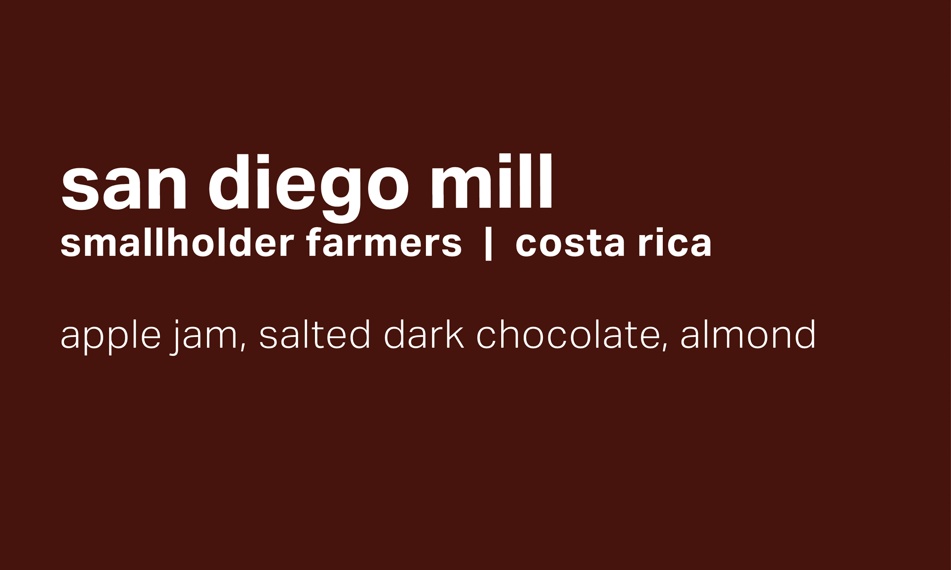 San Diego Mill - Natural Caturra and Catuai - Costa Rica