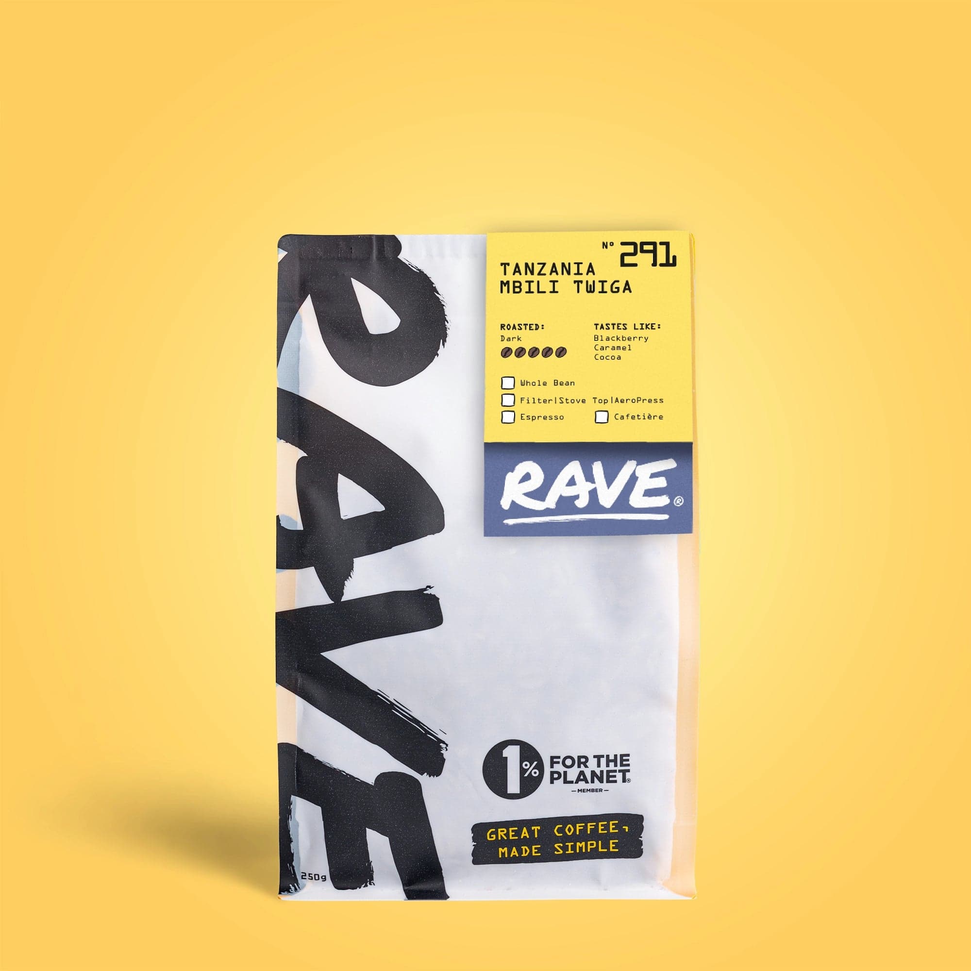 Tanzania Mbili Twiga Nº 291 Small (250g) / Whole Bean