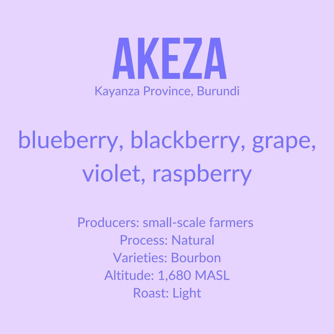 Akeza, Natural Bourbon - Burundi